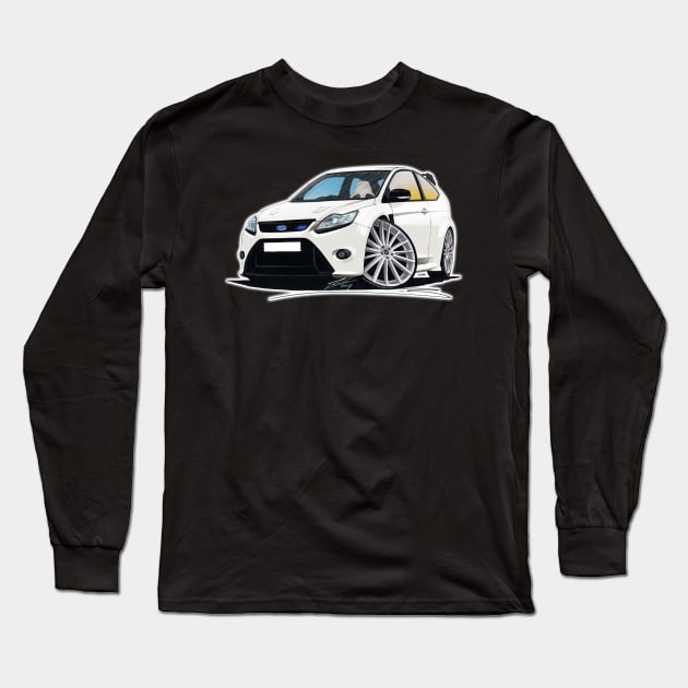 Ford Focus (Mk2) RS White Long Sleeve T-Shirt by y30man5